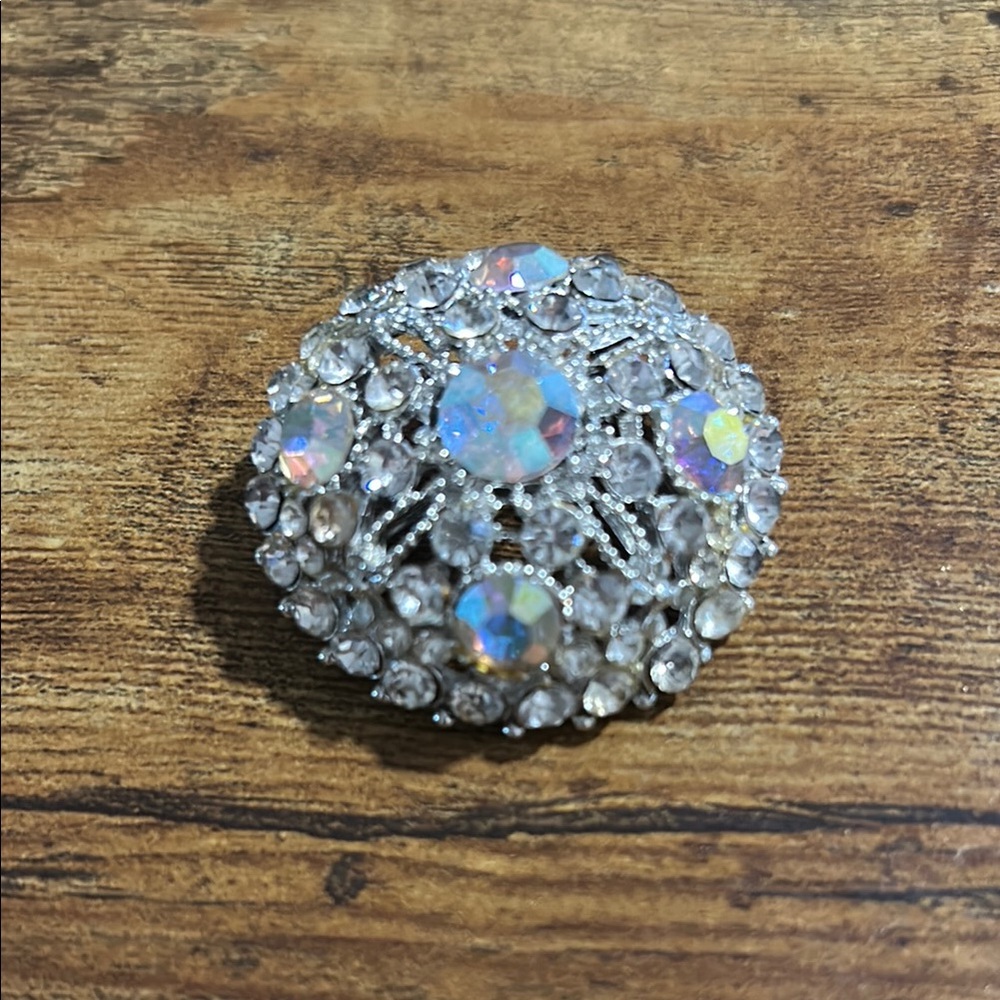 Sparkling Crystal Brooch